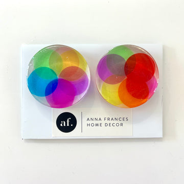 Coloured disc magnets