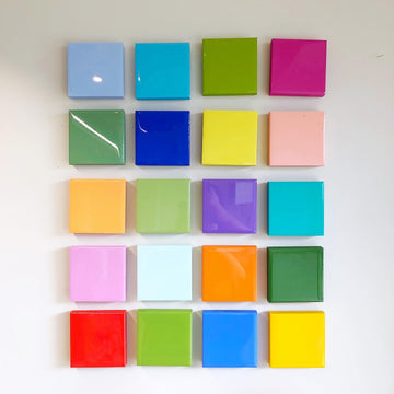 Wooden tile set