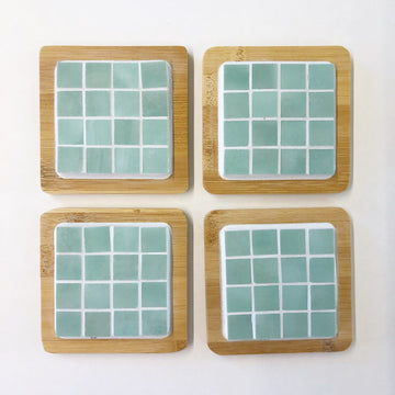 Tiled coasters