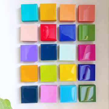 Wooden tile set